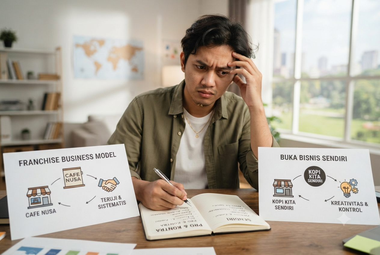 Franchise atau Bangun Bisnis Sendiri, Mana yang Menguntungkan?